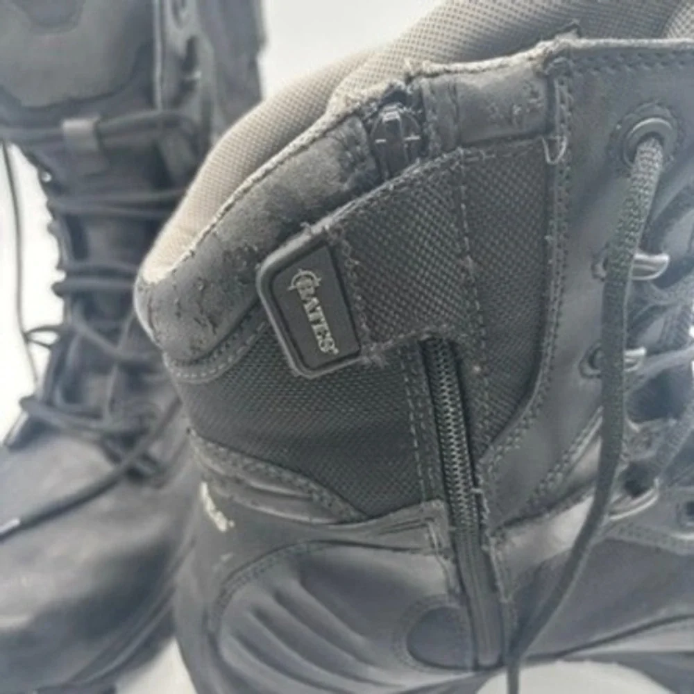 Bates Tactical Boots Mens Sz 12 Black GORE-TEX Side Zip Combat Work